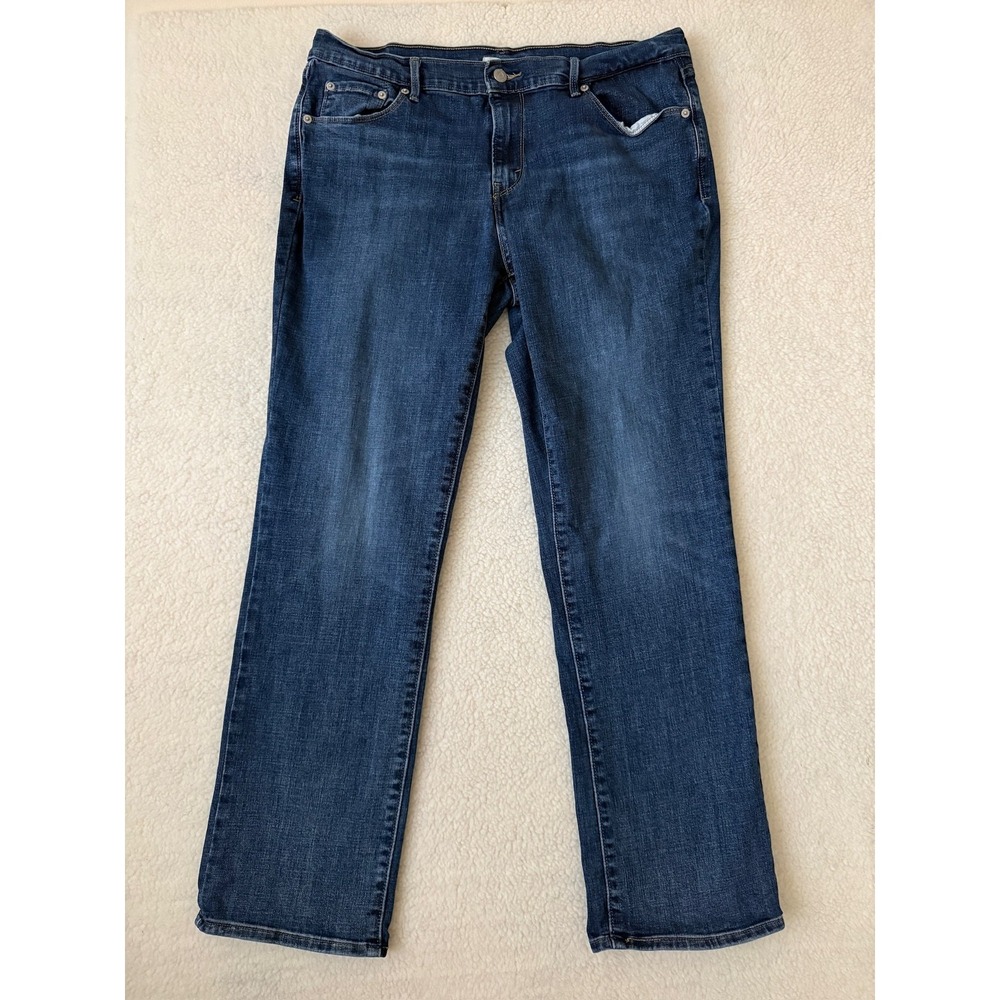 Levis 505 Jeans Womens 32 Blue Regular Straight Stretch Denim Medium Wash